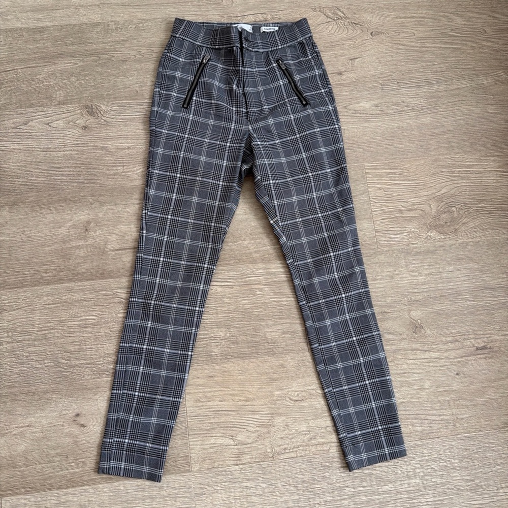 Hollister Gray Plaid Skinny Pants